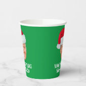 サンタハットで切り札 – クリスマスを再素晴らし作 紙コップ (左)