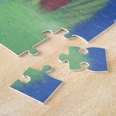 サンタハットで愛らしいフクロウ ジグソーパズル (側面)