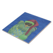 サンタハットで愛らしいフクロウ タイル (側面)