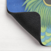 サンタハットで愛らしいフクロウ マウスパッド (コーナー)