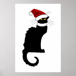 サンタハットとのクリスマスレチャットノワール ポスター