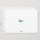 サンタハットとキュートなクジラ シーズンカード (裏面)