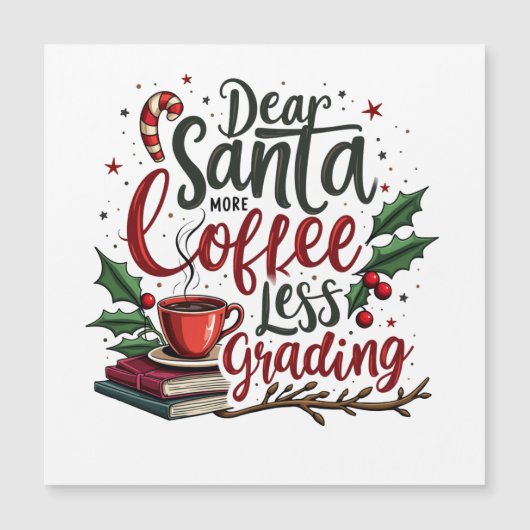 サンタハットとクリスマスを着たアライグマ (正面)