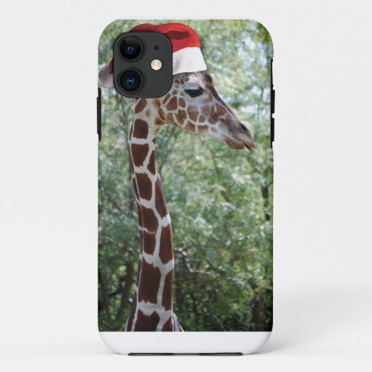サンタハットとクリスマスキリン Case-Mate iPhoneケース (裏面)