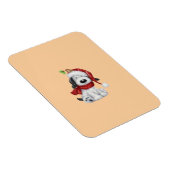 サンタハットとスカーフが付いたかわいいクリスマスドッグ マグネット (右側)