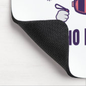 サンタハットとスキーポールSでサンタラビットをスキー マウスパッド (コーナー)