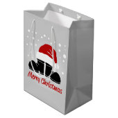 サンタハットとブーツ ミディアムペーパーバッグ (裏面アングル)