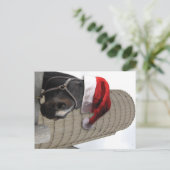 サンタハットとメリークリスマスホース シーズンポストカード (スタンド正面)