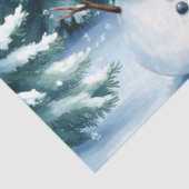 サンタハットと可愛い漫画キリン&雪だるま 薄葉紙 (詳細)