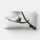 サンタハットと聖降誕祭のお祝い ランバークッション (裏面)