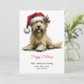 サンタハットにパピーを見たスクラッフィー シーズンカード (スタンド正面)