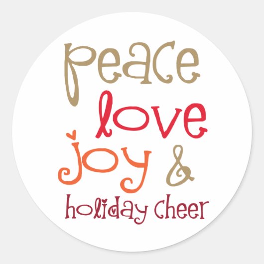 サンタハットにフクロウ ラウンドシール (正面)