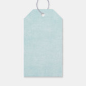 サンタハットに住むクリスマスハスキー犬 ギフトタグ (裏面)