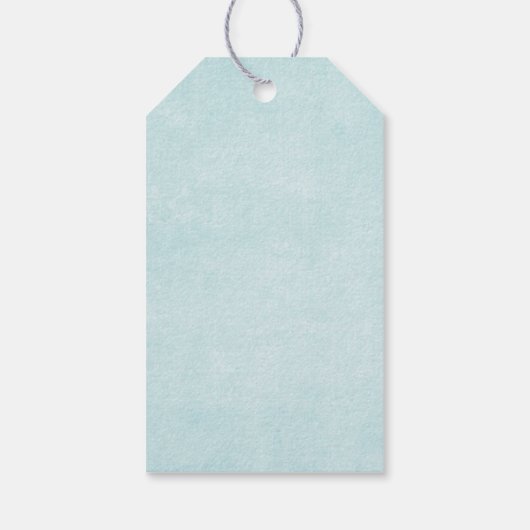 サンタハットに住むクリスマスハスキー犬 ギフトタグ (裏面)