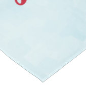 サンタハットに住むクリスマスハスキー犬 テーブルクロス (アングル)