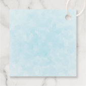 サンタハットに住むクリスマスハスキー犬 フェイバータグ (裏面)