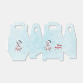 サンタハットに住むクリスマスハスキー犬 フェイバーボックス (折り畳みなし)