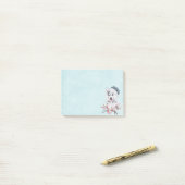 サンタハットに住むクリスマスハスキー犬 ポストイット (デスク上)