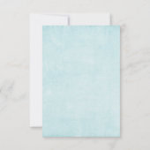 サンタハットに住むクリスマスハスキー犬 出欠カード (裏面)