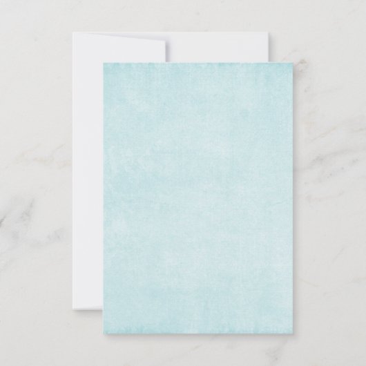 サンタハットに住むクリスマスハスキー犬 出欠カード (裏面)