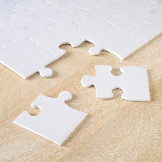 サンタハットに住むクリスマスバニーウサギ ジグソーパズル (側面)