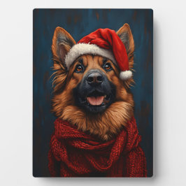 サンタハットに住むドイツ人の羊飼い フォトプラーク