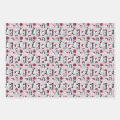 サンタハットに住む小さなペンギン ラッピングペーパーシート (正面2)