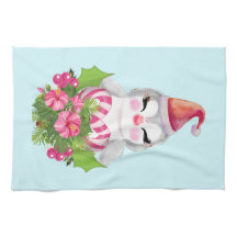 サンタハットに咲く可愛いクリスマスペンギン