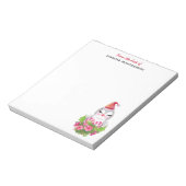 サンタハットに咲く可愛いクリスマスペンギン ノートパッド (回転)