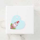 サンタハットに咲く可愛いクリスマスペンギン フェイバータグ (インサイチュ)