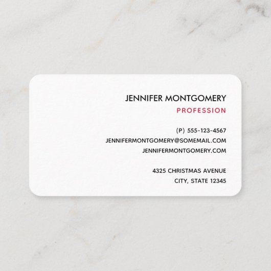 サンタハットに咲く可愛いクリスマスペンギン 名刺 (裏面)