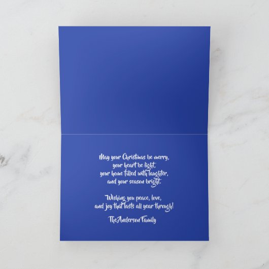 サンタハットに囲まれた可愛い子犬たち シーズンカード (内部)