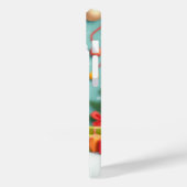 サンタハットに愛らしい犬 Case-Mate iPhoneケース (裏面 / 左)