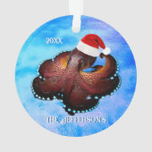 サンタハットに登場するかわいいタコ オーナメント (裏面)