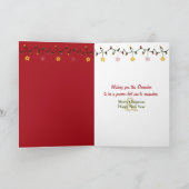 サンタハットに登場するクリスマスのラグドール猫 カード (内部)