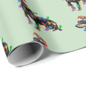 サンタハットに登場するメリークリスマスドバーマンドッグ ラッピングペーパー (ロールコーナー)