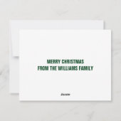 サンタハットに登場する可愛いクリスマスパンダ シーズンカード (裏面)