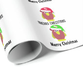 サンタハットに登場する漫画のチキン ラッピングペーパー (ロールコーナー)