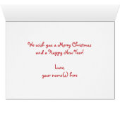 サンタハットに登場する、かわいいマンガのミュー・クリスマス猫 (内部横(下))