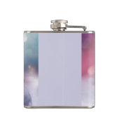 サンタハットに眠るクリスマスに休むかわいい子猫 フラスク (裏面)