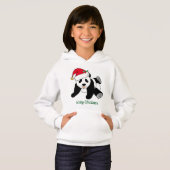 サンタハットのかわいいクリスマスパンダベアカスタムインサンタハット (正面フル)