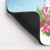 サンタハットのかわいいクリスマスペンギン マウスパッド (コーナー)