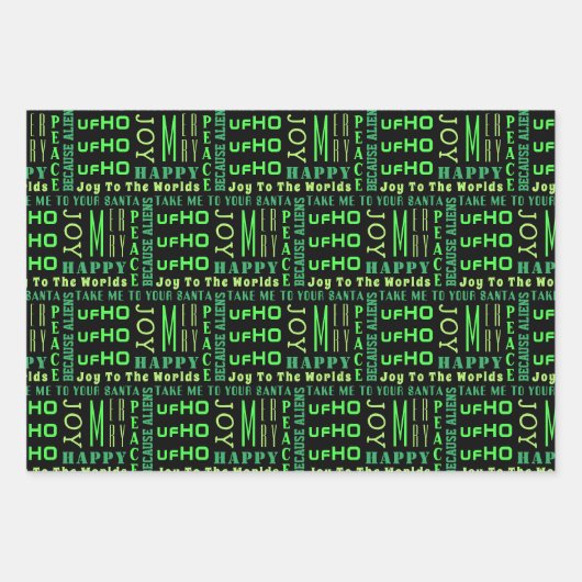 サンタハットのかわいい品揃えクリスマスのLGM ラッピングペーパーシート (正面3)