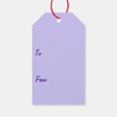 サンタハットのギフトラベル ギフトタグ (裏面)