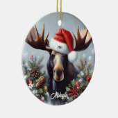 サンタハットのクリスマスでブルムース セラミックオーナメント (右)