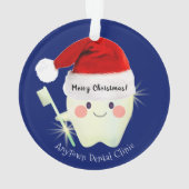 サンタハットのクリスマスにおめでとう   オーナメント (裏面)