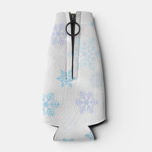 サンタハットのクリスマスを着たかわいいカワウソ ボトルクーラー (裏面)