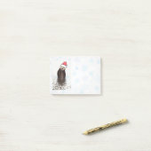 サンタハットのクリスマスを着たかわいいカワウソ ポストイット (デスク上)