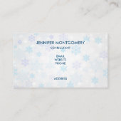 サンタハットのクリスマスを着たかわいいカワウソ 名刺 (裏面)