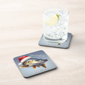 サンタハットのクリスマスを着たワルツ コースター (右側)